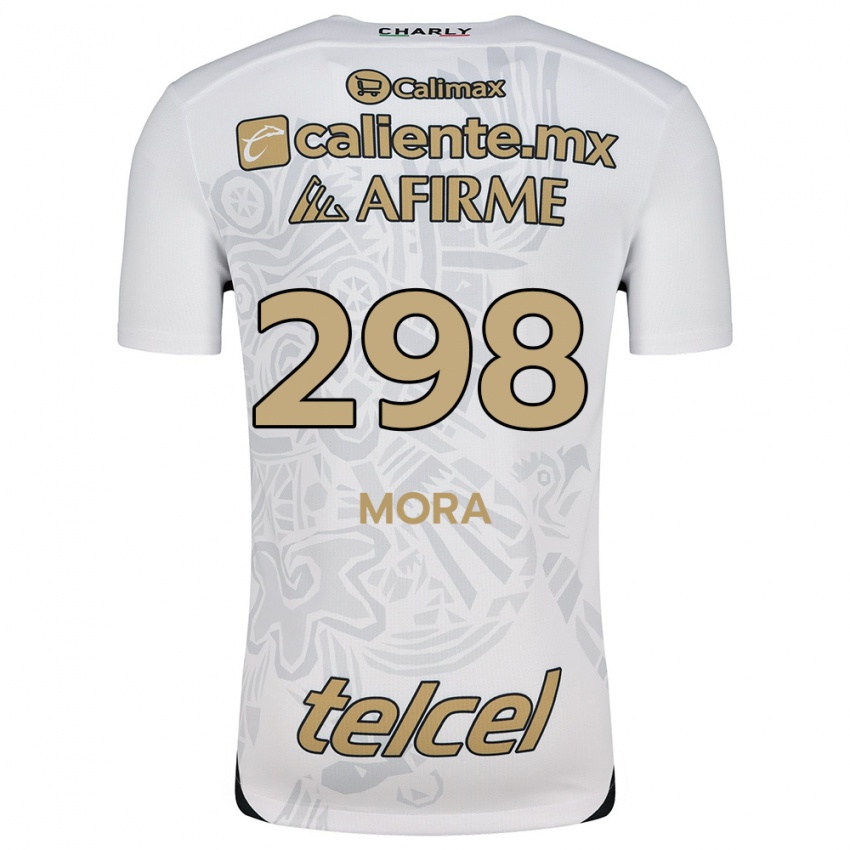 Kinder Gilberto Mora #298 Weiß Schwarz Auswärtstrikot Trikot 2024/25 T-Shirt Österreich