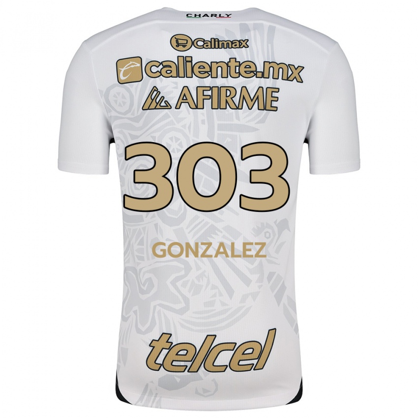 Kinder Osmar González #303 Weiß Schwarz Auswärtstrikot Trikot 2024/25 T-Shirt Österreich