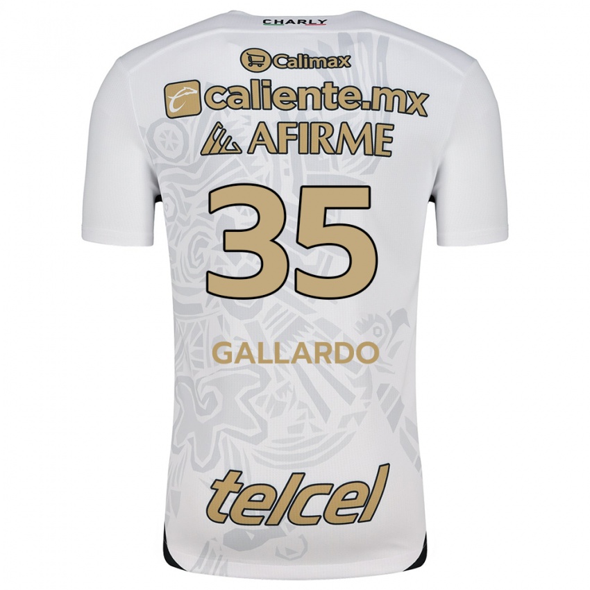 Kinder Gloriaisabel Gallardo #35 Weiß Schwarz Auswärtstrikot Trikot 2024/25 T-Shirt Österreich