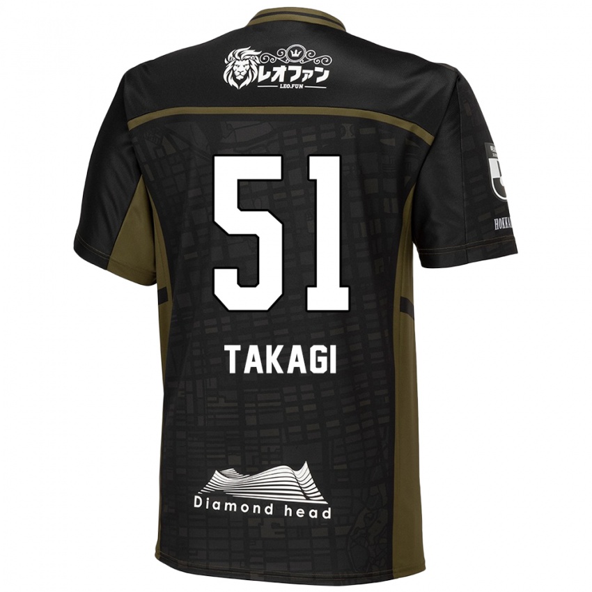 Kinder Shun Takagi #51 Schwarz Grün Auswärtstrikot Trikot 2024/25 T-Shirt Österreich