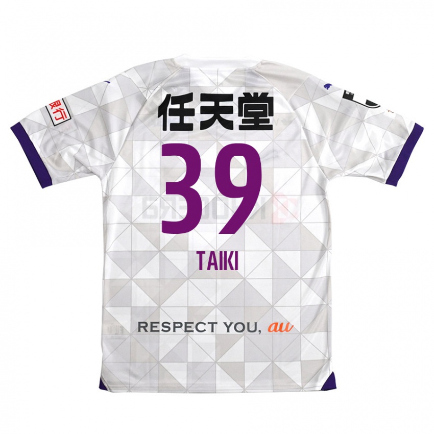 Kinder Taiki Hirato #39 Weiß Lila Auswärtstrikot Trikot 2024/25 T-Shirt Österreich