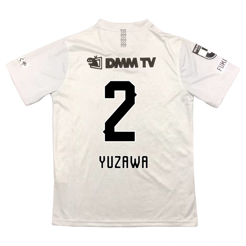 Kinder Masato Yuzawa #2 Grauschwarz Auswärtstrikot Trikot 2024/25 T-Shirt Österreich