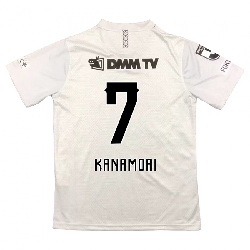 Kinder Takeshi Kanamori #7 Grauschwarz Auswärtstrikot Trikot 2024/25 T-Shirt Österreich