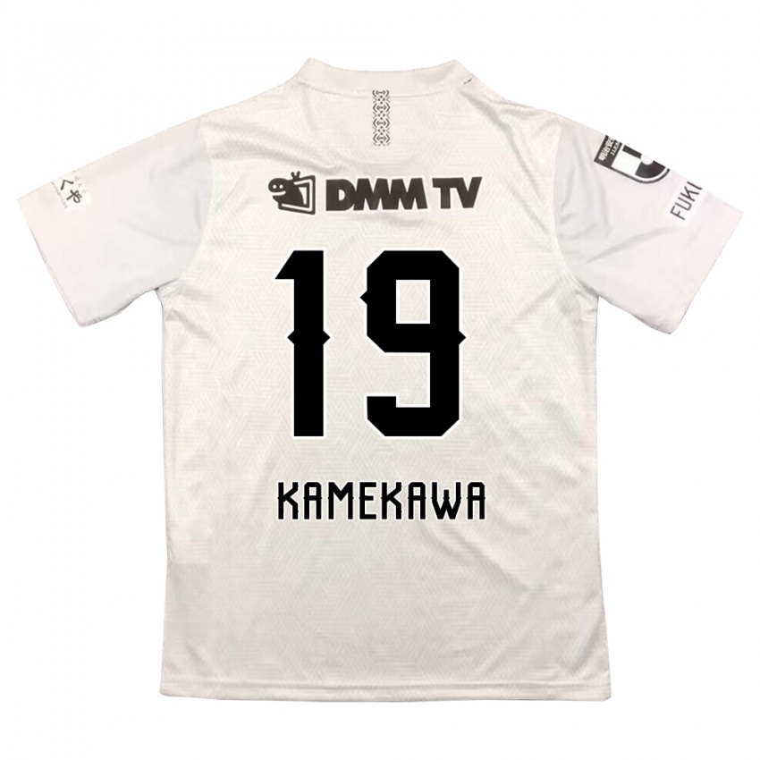 Kinder Masashi Kamekawa #19 Grauschwarz Auswärtstrikot Trikot 2024/25 T-Shirt Österreich