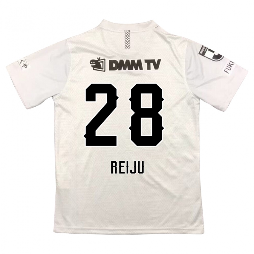 Kinder Reiju Tsuruno #28 Grauschwarz Auswärtstrikot Trikot 2024/25 T-Shirt Österreich