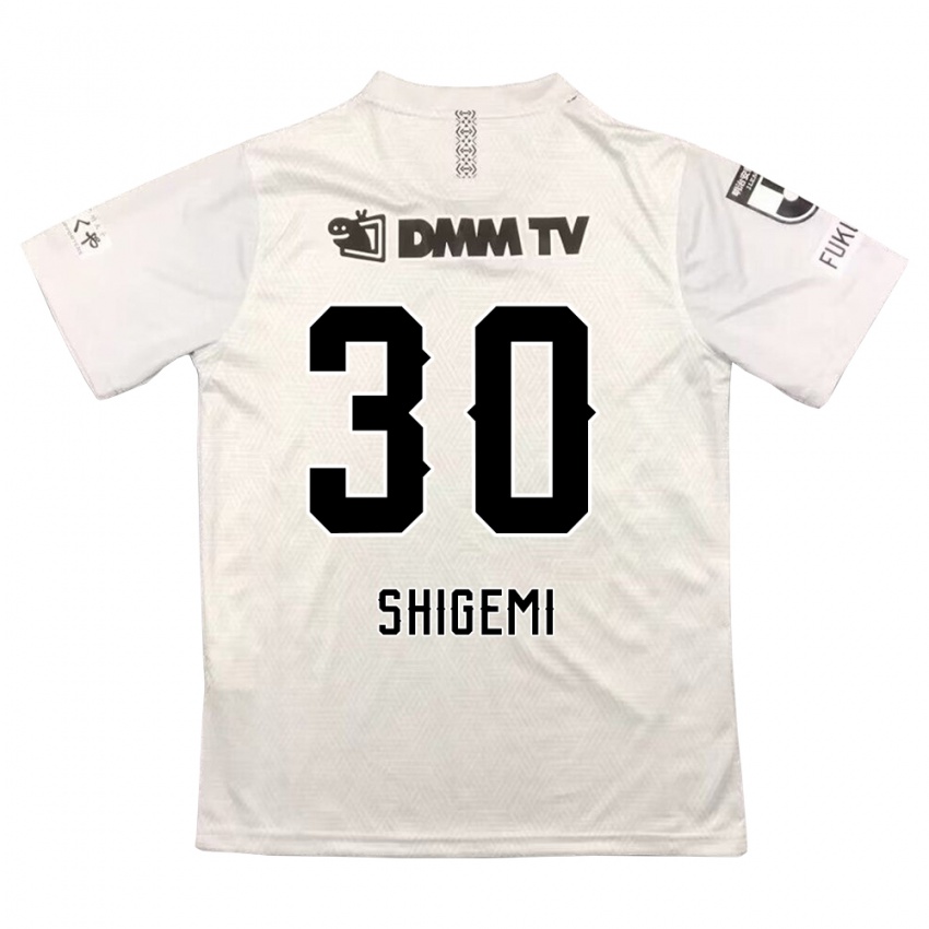 Kinder Masato Shigemi #30 Grauschwarz Auswärtstrikot Trikot 2024/25 T-Shirt Österreich