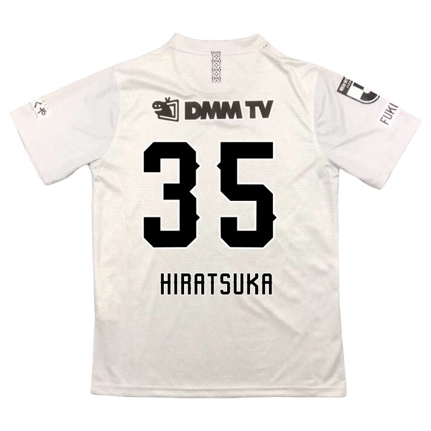 Kinder Yuto Hiratsuka #35 Grauschwarz Auswärtstrikot Trikot 2024/25 T-Shirt Österreich