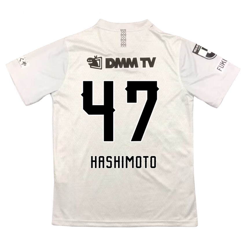 Kinder Yu Hashimoto #47 Grauschwarz Auswärtstrikot Trikot 2024/25 T-Shirt Österreich