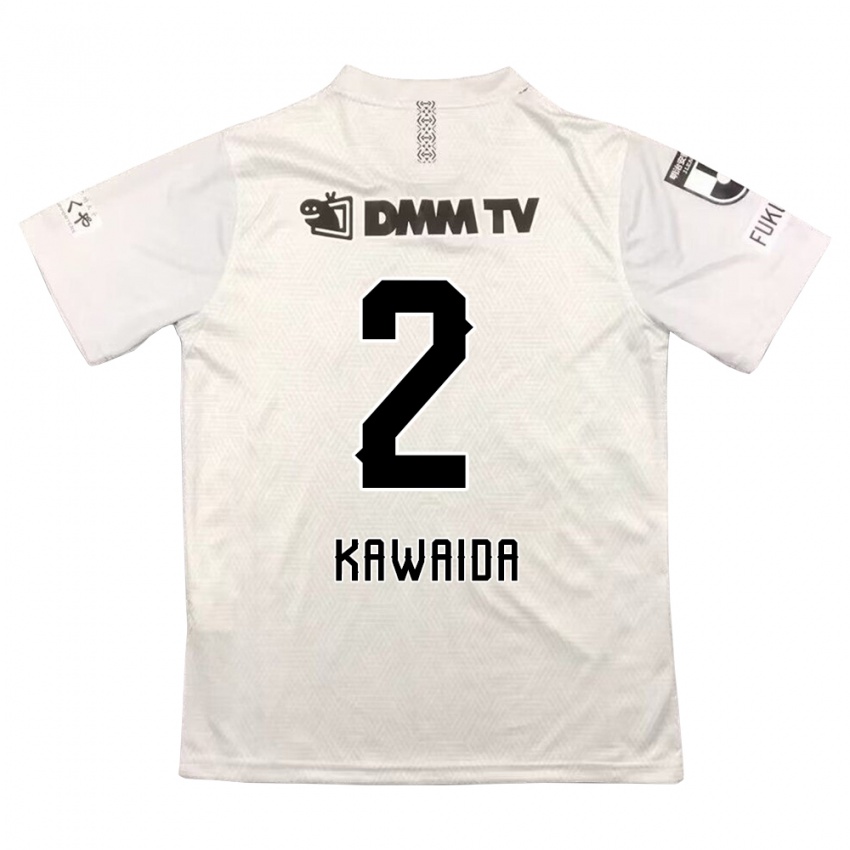 Kinder Ryoya Kawaida #2 Grauschwarz Auswärtstrikot Trikot 2024/25 T-Shirt Österreich