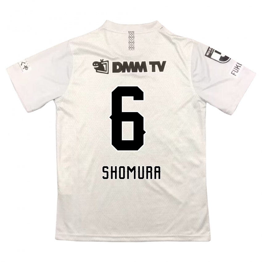 Kinder Tomoki Shomura #6 Grauschwarz Auswärtstrikot Trikot 2024/25 T-Shirt Österreich