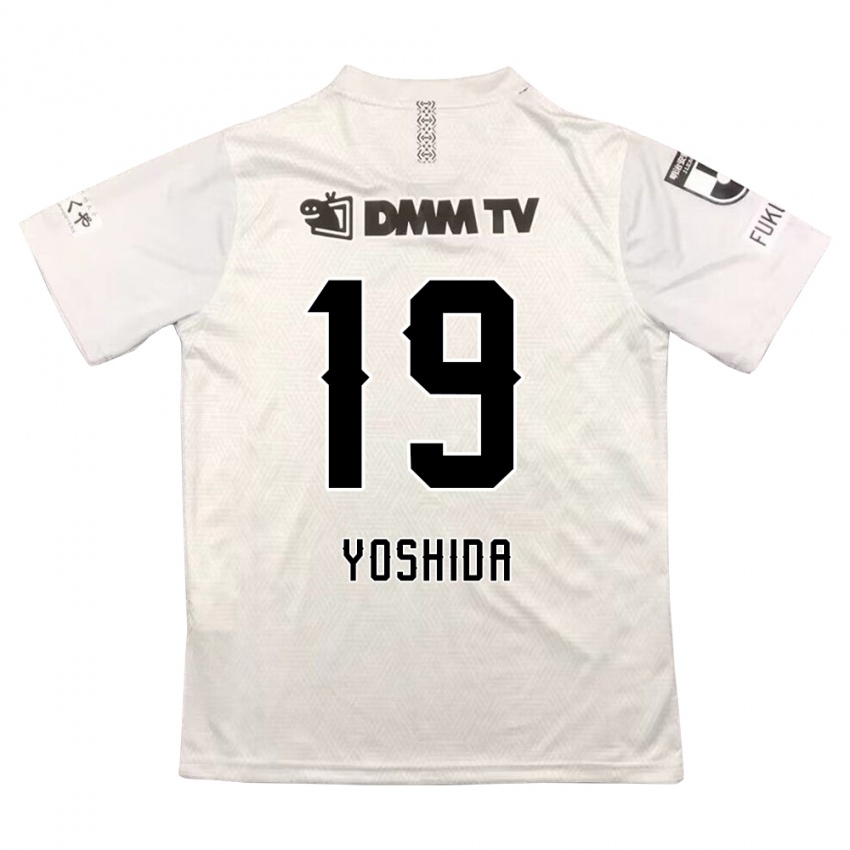 Kinder Yuzuki Yoshida #19 Grauschwarz Auswärtstrikot Trikot 2024/25 T-Shirt Österreich