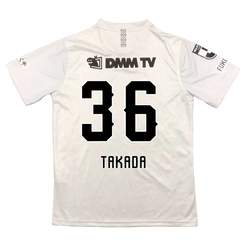 Kinder Seiya Takada #36 Grauschwarz Auswärtstrikot Trikot 2024/25 T-Shirt Österreich