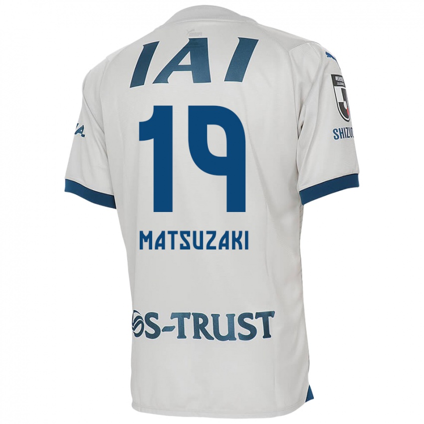 Kinder Kai Matsuzaki #19 Weiß Blau Auswärtstrikot Trikot 2024/25 T-Shirt Österreich