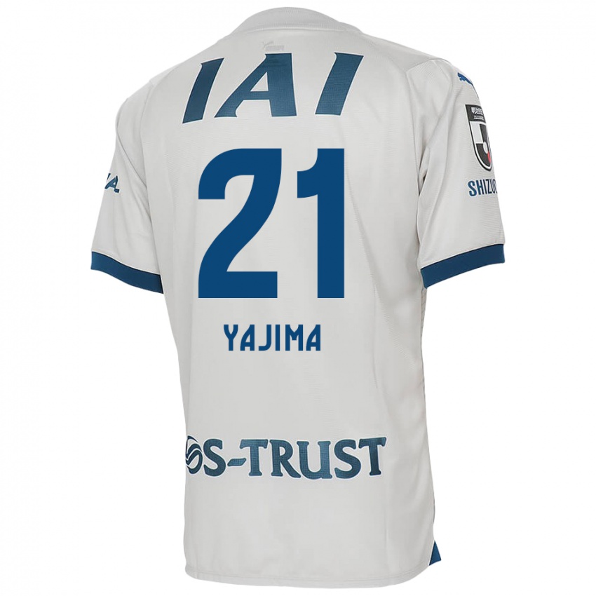 Kinder Shinya Yajima #21 Weiß Blau Auswärtstrikot Trikot 2024/25 T-Shirt Österreich