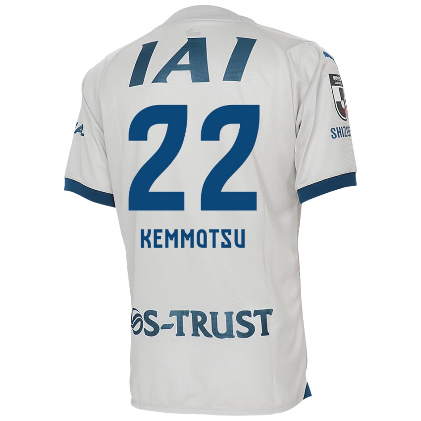 Kinder Takumu Kemmotsu #22 Weiß Blau Auswärtstrikot Trikot 2024/25 T-Shirt Österreich