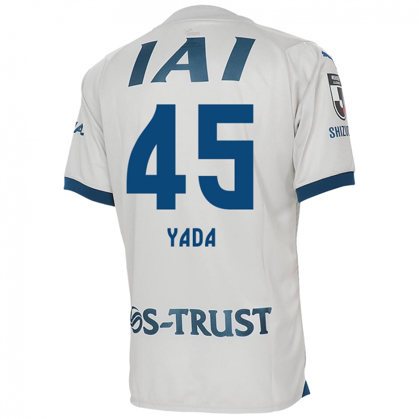 Kinder Ryunosuke Yada #45 Weiß Blau Auswärtstrikot Trikot 2024/25 T-Shirt Österreich