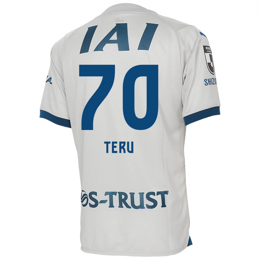 Kinder Teruki Hara #70 Weiß Blau Auswärtstrikot Trikot 2024/25 T-Shirt Österreich