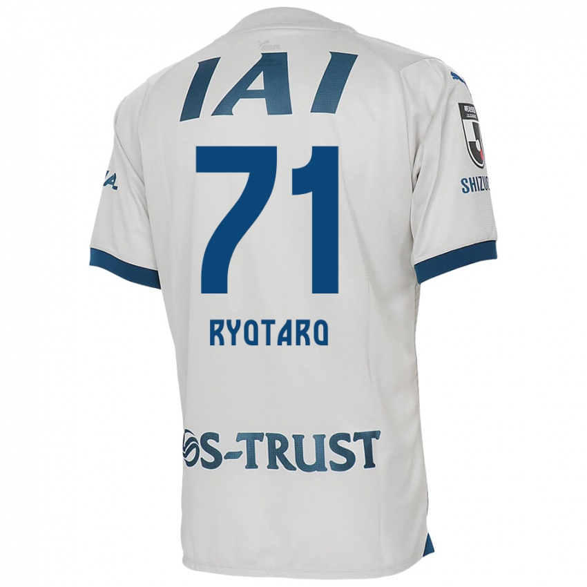 Kinder Ryotaro Nakamura #71 Weiß Blau Auswärtstrikot Trikot 2024/25 T-Shirt Österreich