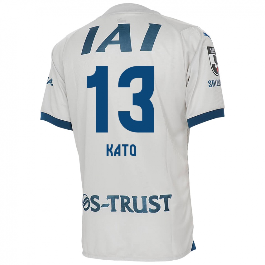 Kinder Daiya Kato #13 Weiß Blau Auswärtstrikot Trikot 2024/25 T-Shirt Österreich