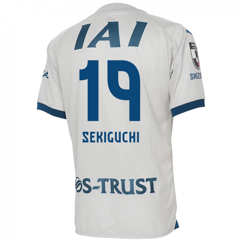 Kinder Kota Sekiguchi #19 Weiß Blau Auswärtstrikot Trikot 2024/25 T-Shirt Österreich