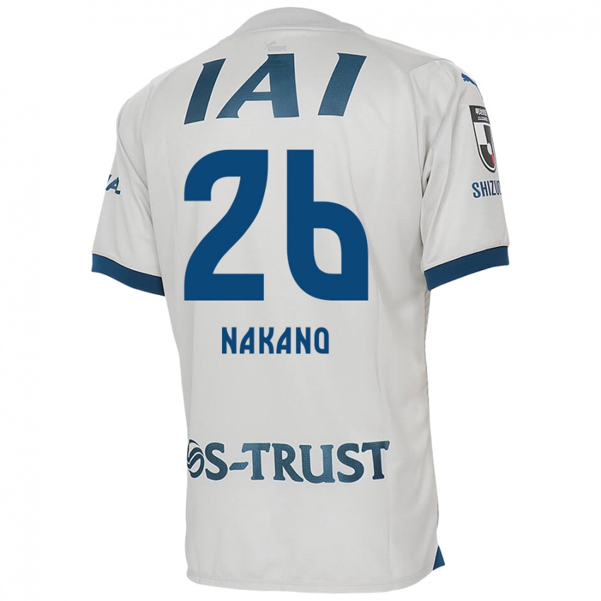 Kinder Takeru Nakano #26 Weiß Blau Auswärtstrikot Trikot 2024/25 T-Shirt Österreich