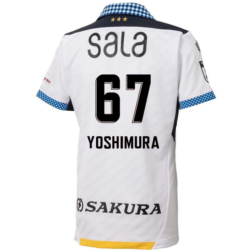 Kinder Ryusei Yoshimura #67 Weiß Schwarz Auswärtstrikot Trikot 2024/25 T-Shirt Österreich