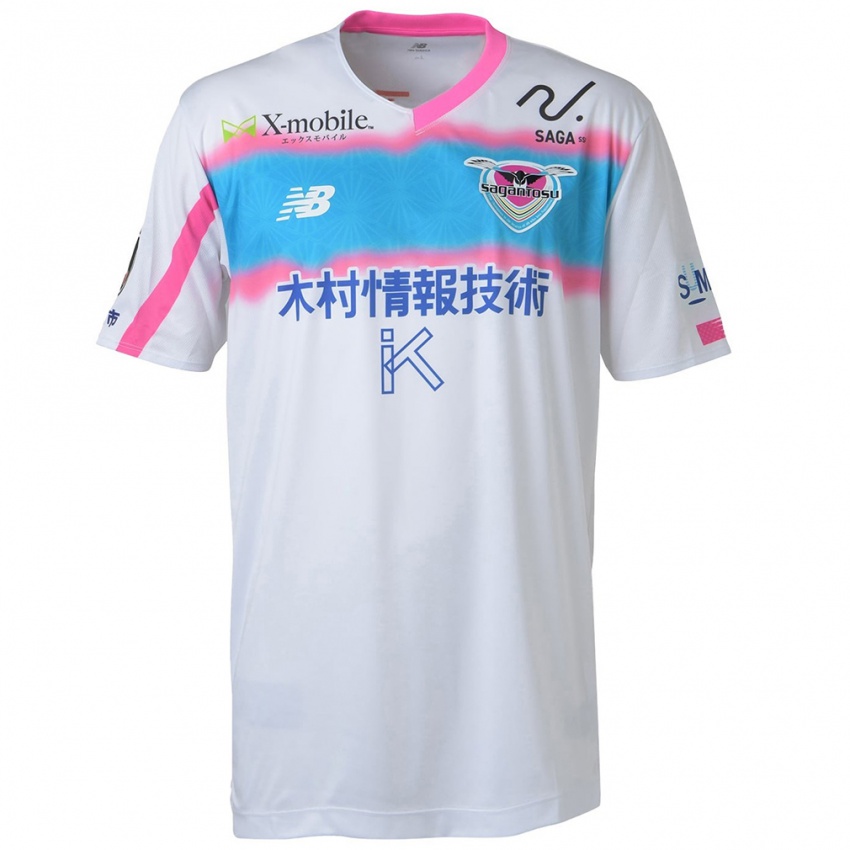 Kinder Yuki Horigome #21 Weiß Blau Rosa Auswärtstrikot Trikot 2024/25 T-Shirt Österreich