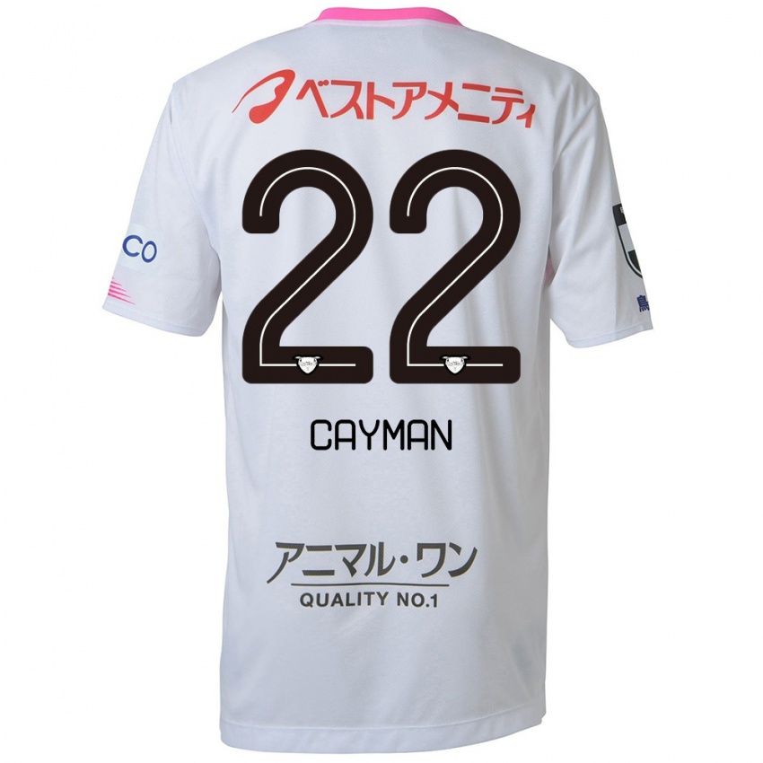 Kinder Cayman Togashi #22 Weiß Blau Rosa Auswärtstrikot Trikot 2024/25 T-Shirt Österreich