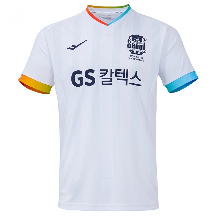 Kinder Jang Han-Gyeol Park #42 Weiß Blau Auswärtstrikot Trikot 2024/25 T-Shirt Österreich