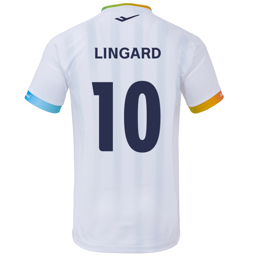 Kinder Jesse Lingard #10 Weiß Blau Auswärtstrikot Trikot 2024/25 T-Shirt Österreich