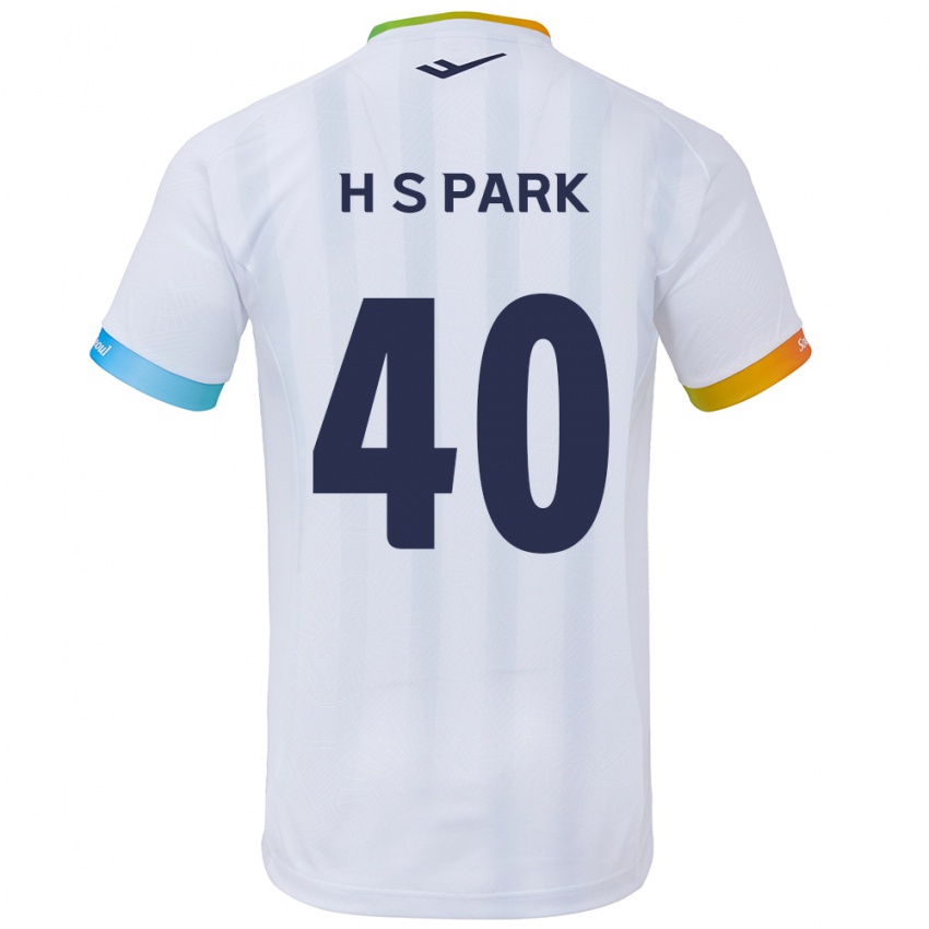 Kinder Seong-Hun Park #40 Weiß Blau Auswärtstrikot Trikot 2024/25 T-Shirt Österreich