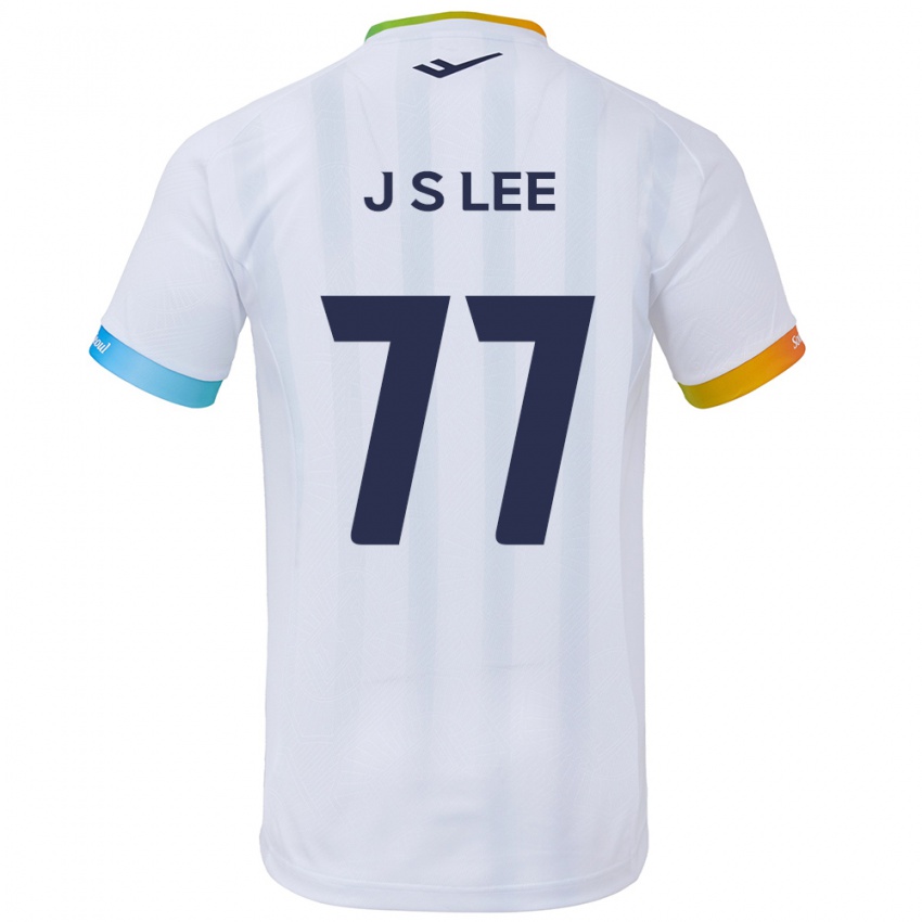 Kinder Seung-Joon Lee #77 Weiß Blau Auswärtstrikot Trikot 2024/25 T-Shirt Österreich