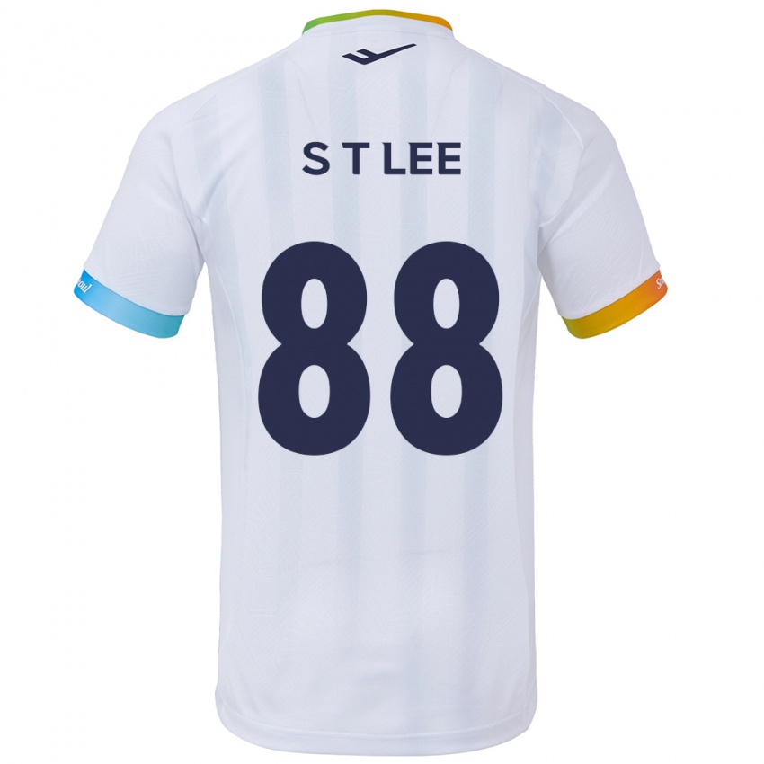 Kinder Tae-Seok Lee #88 Weiß Blau Auswärtstrikot Trikot 2024/25 T-Shirt Österreich