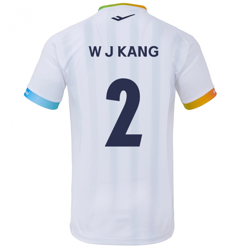 Kinder Jae-Won Kang #2 Weiß Blau Auswärtstrikot Trikot 2024/25 T-Shirt Österreich