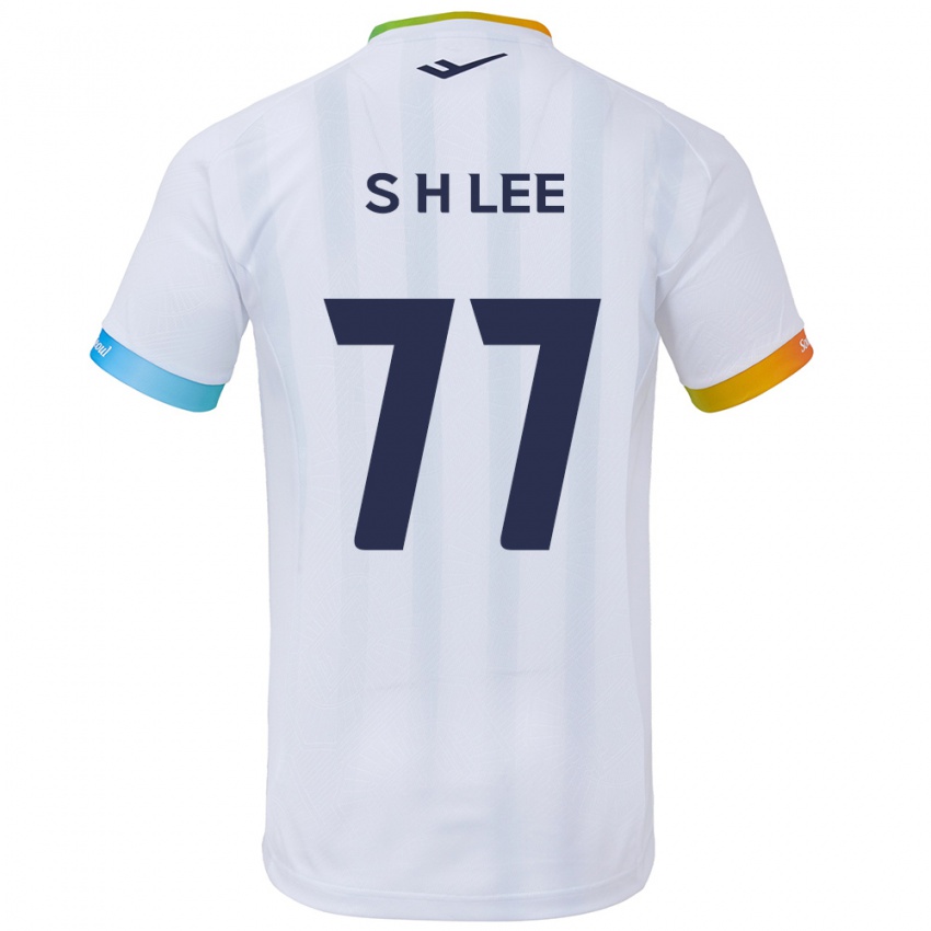 Kinder Hyeon-Seung Lee #77 Weiß Blau Auswärtstrikot Trikot 2024/25 T-Shirt Österreich