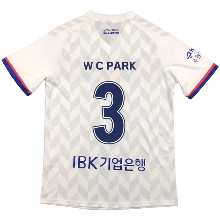 Kinder Cheol-Woo Park #3 Weiß Blau Auswärtstrikot Trikot 2024/25 T-Shirt Österreich