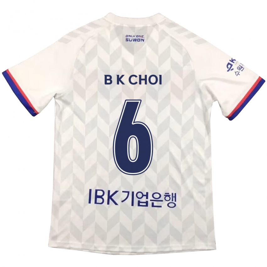 Kinder Kyu-Baek Choi #6 Weiß Blau Auswärtstrikot Trikot 2024/25 T-Shirt Österreich