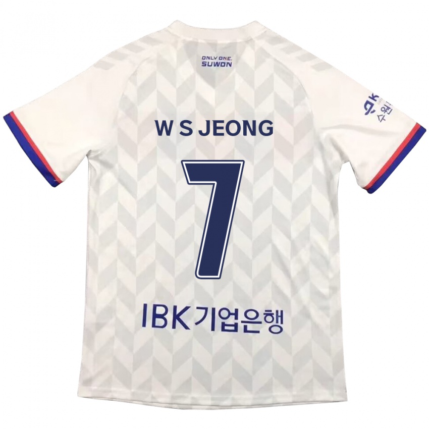 Kinder Seung-Won Jeong #7 Weiß Blau Auswärtstrikot Trikot 2024/25 T-Shirt Österreich