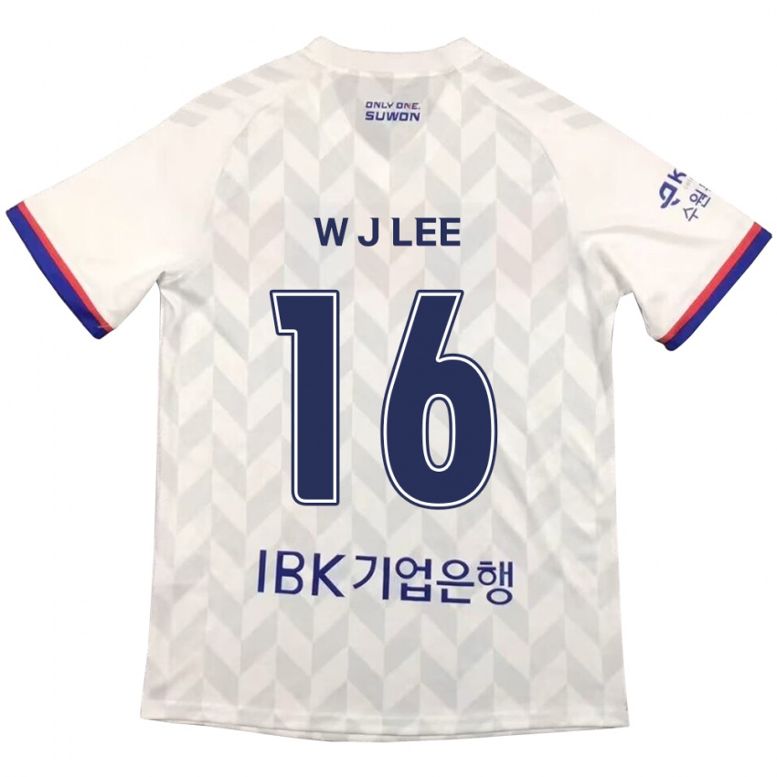 Kinder Jae-Won Lee #16 Weiß Blau Auswärtstrikot Trikot 2024/25 T-Shirt Österreich