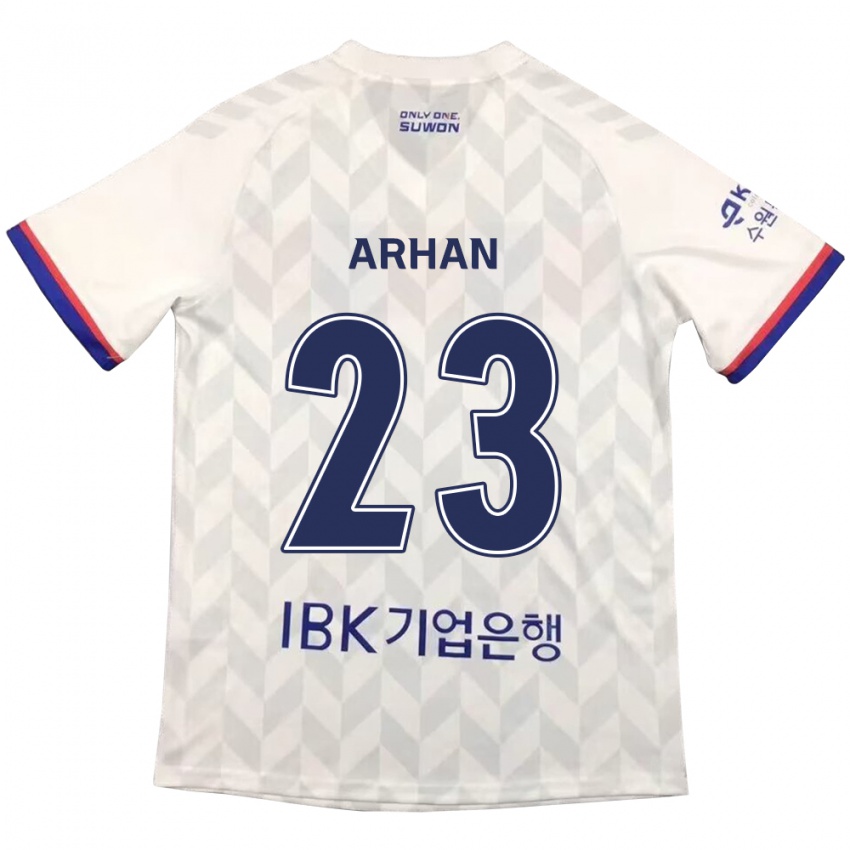 Kinder Pratama Arhan #23 Weiß Blau Auswärtstrikot Trikot 2024/25 T-Shirt Österreich