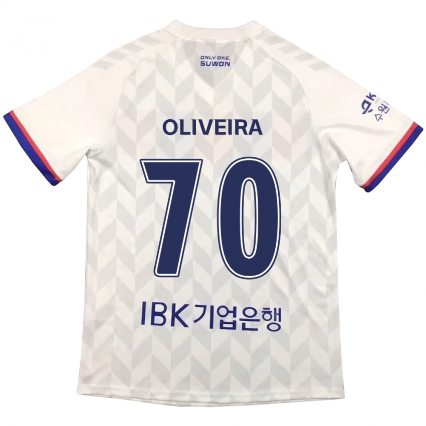 Kinder Anderson Oliveira #70 Weiß Blau Auswärtstrikot Trikot 2024/25 T-Shirt Österreich