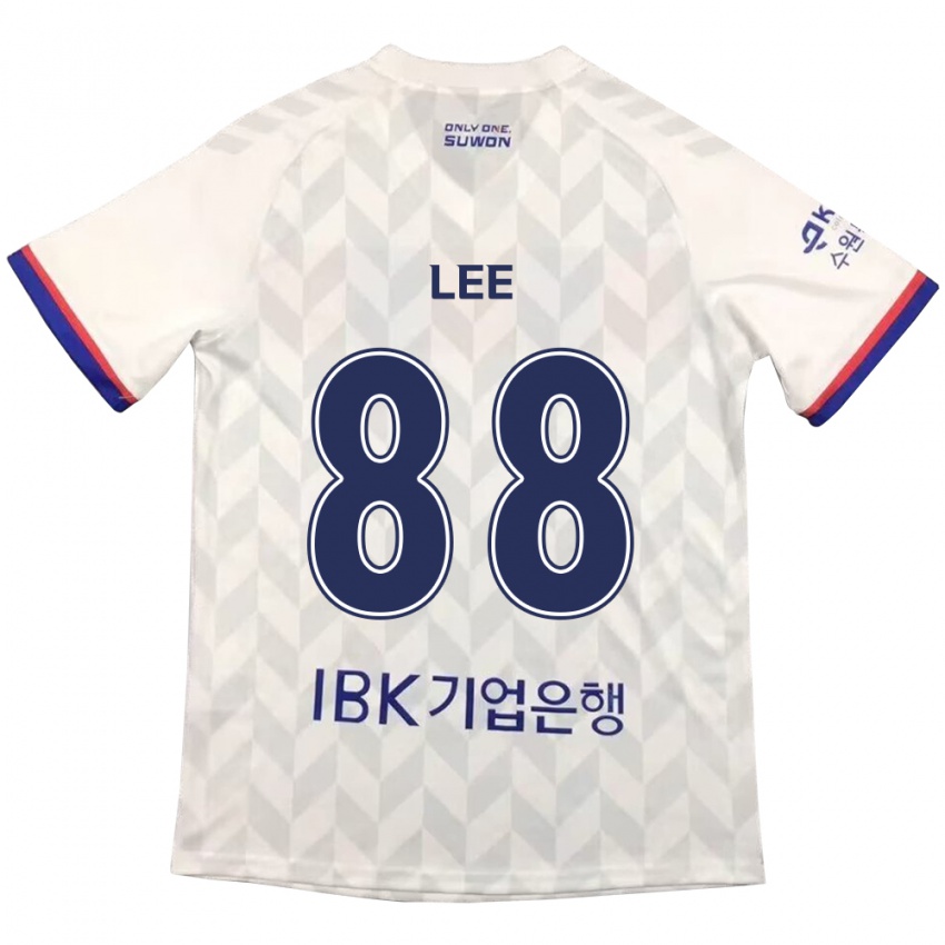 Kinder Yong Lee #88 Weiß Blau Auswärtstrikot Trikot 2024/25 T-Shirt Österreich