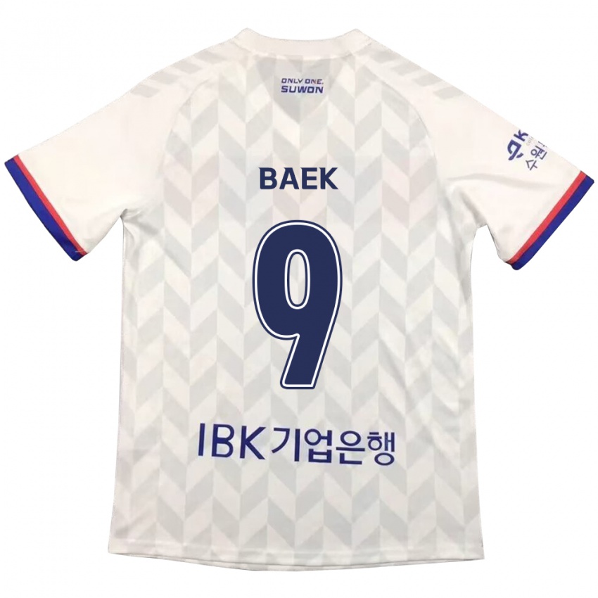 Kinder Kyeong Baek #9 Weiß Blau Auswärtstrikot Trikot 2024/25 T-Shirt Österreich