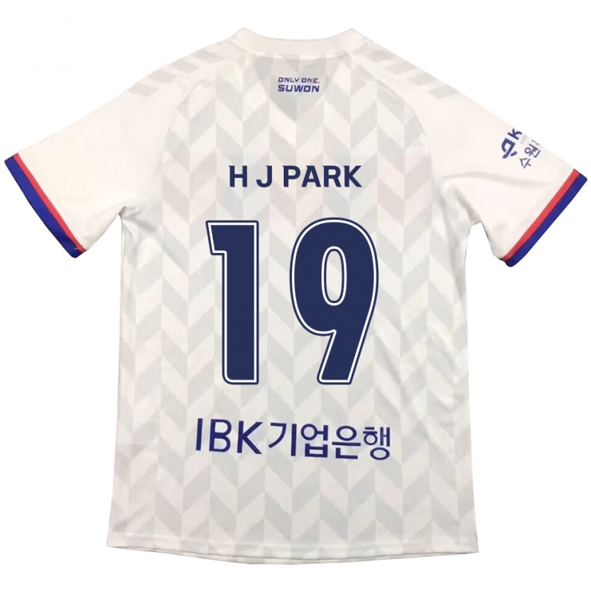 Kinder Jun-Hui Park #19 Weiß Blau Auswärtstrikot Trikot 2024/25 T-Shirt Österreich