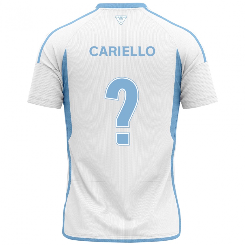 Kinder Yago Cariello #0 Weiß Blau Auswärtstrikot Trikot 2024/25 T-Shirt Österreich