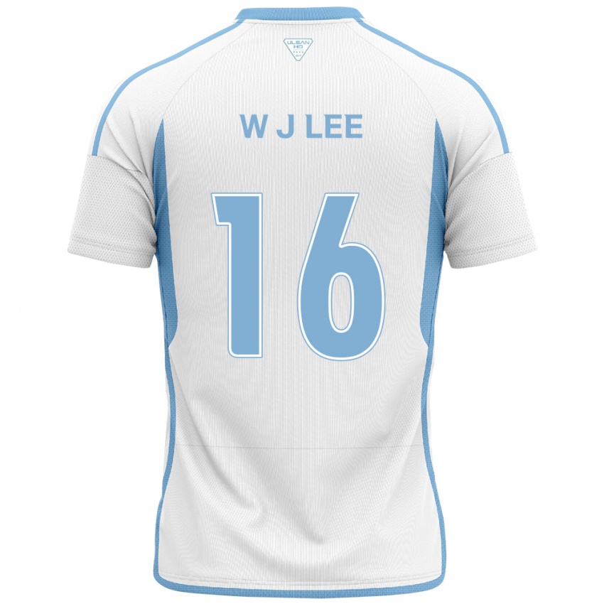 Kinder Jae-Wook Lee #16 Weiß Blau Auswärtstrikot Trikot 2024/25 T-Shirt Österreich