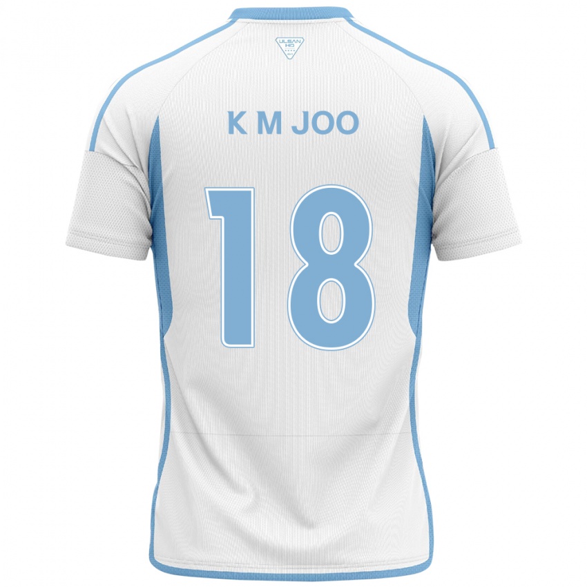 Kinder Min-Kyu Joo #18 Weiß Blau Auswärtstrikot Trikot 2024/25 T-Shirt Österreich