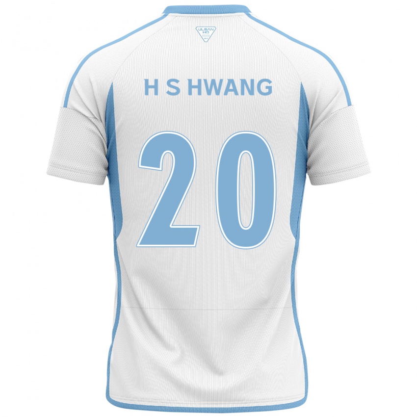 Kinder Seok-Ho Hwang #20 Weiß Blau Auswärtstrikot Trikot 2024/25 T-Shirt Österreich