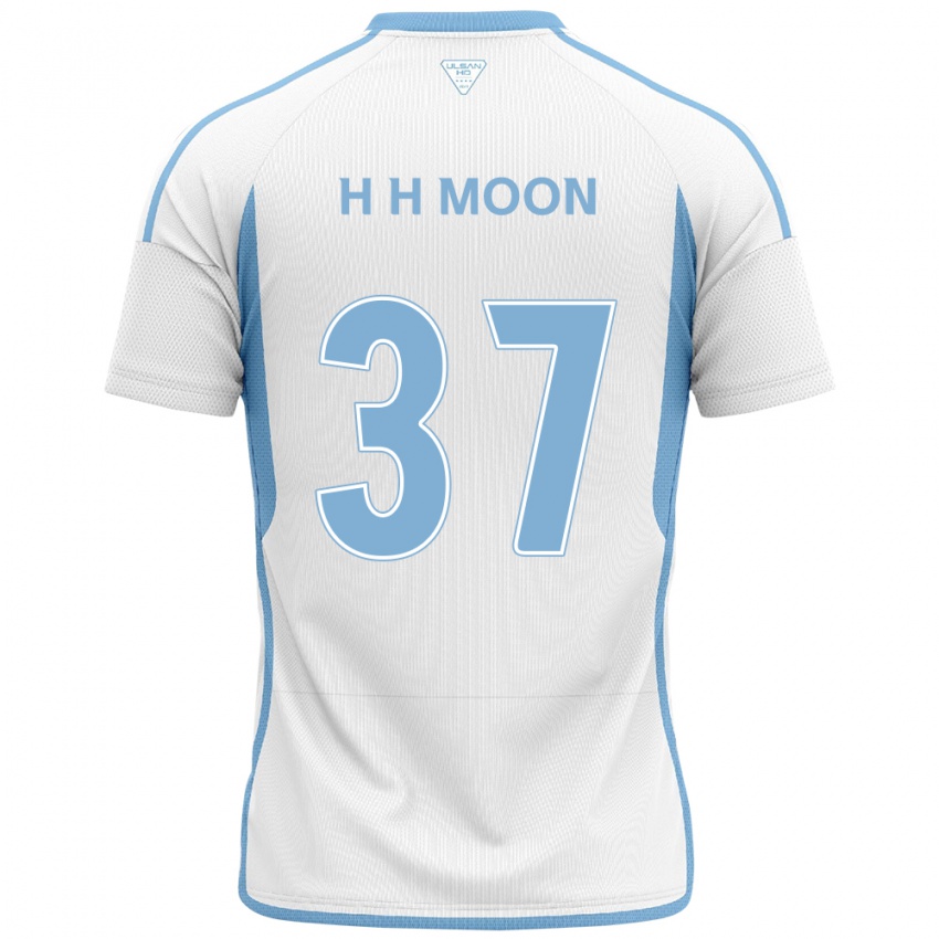 Kinder Hyeon-Ho Moon #37 Weiß Blau Auswärtstrikot Trikot 2024/25 T-Shirt Österreich