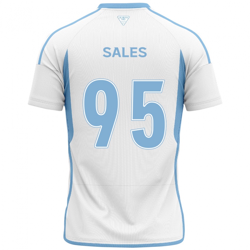 Kinder Matheus Sales #95 Weiß Blau Auswärtstrikot Trikot 2024/25 T-Shirt Österreich